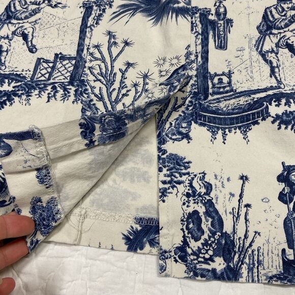 Vintage Mossimo Asian Patterned Cotton Skirt size 12 - Picture 6 of 9